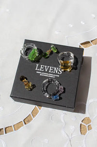 Levens Go-To Green Glass Single Earring - The Mercantile London