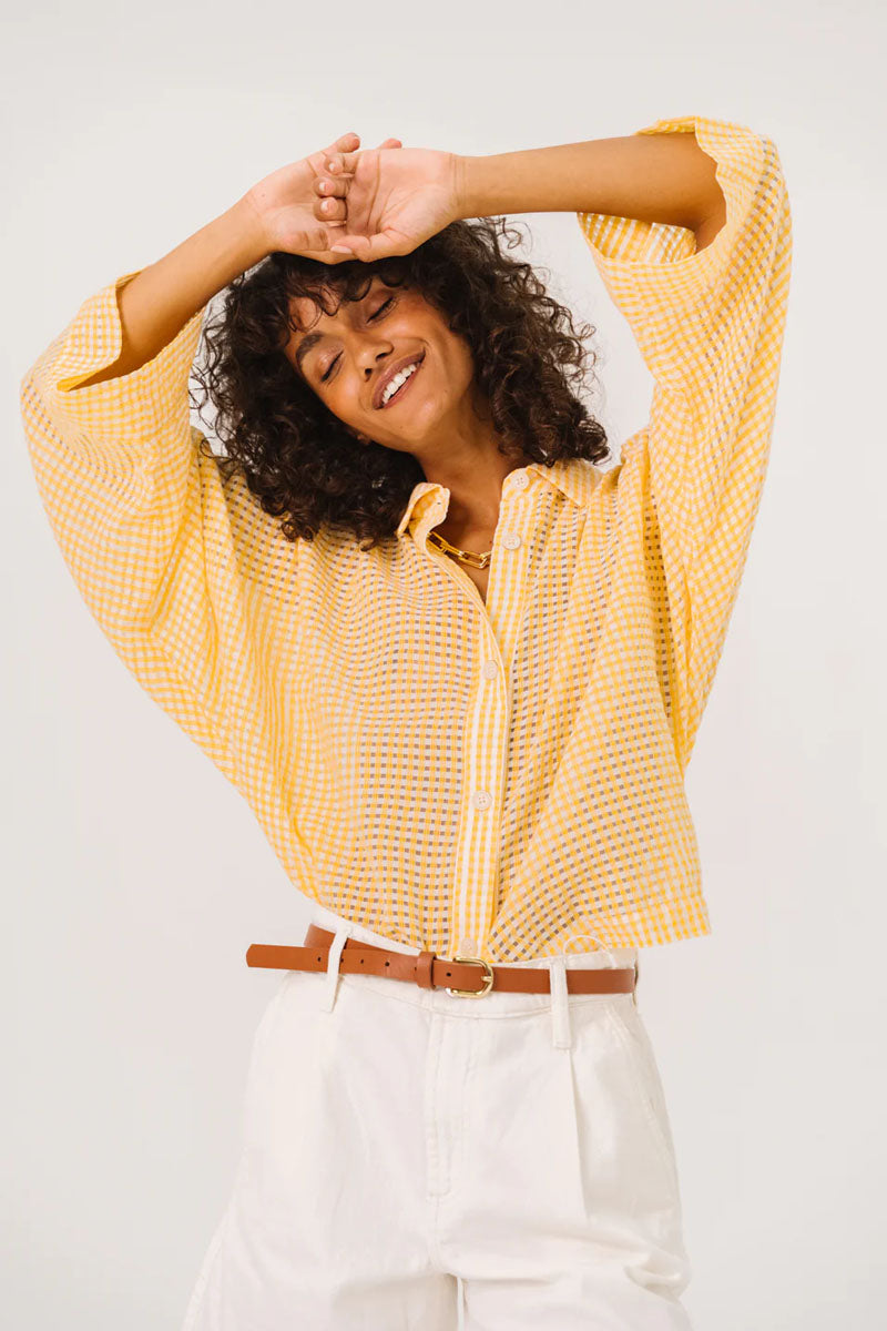 Sacrecoeur Laelia Giallo Shirt Jaune - The Mercantile London