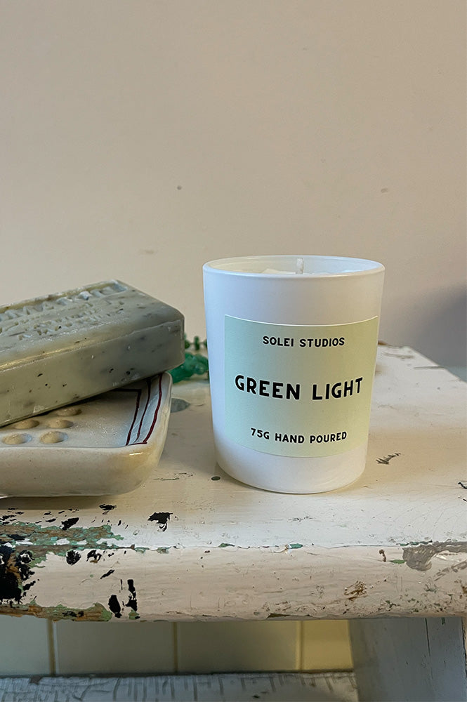 Solei Studios Green Light Candle - The Mercantile London