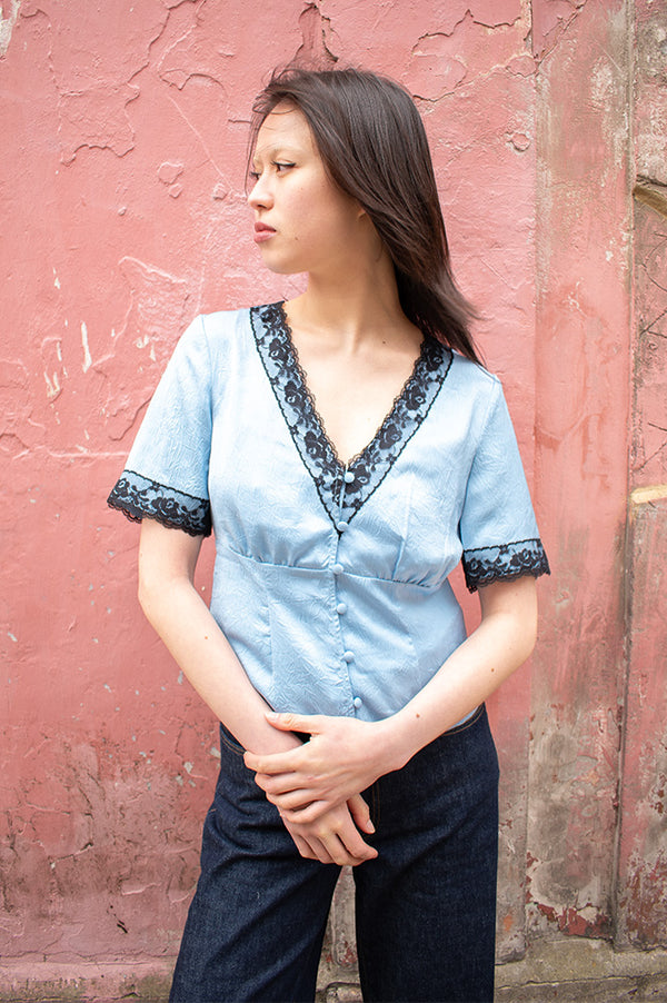 Baum Und Pferdgarten Melonie Dusk Blue Top - The Mercantile London