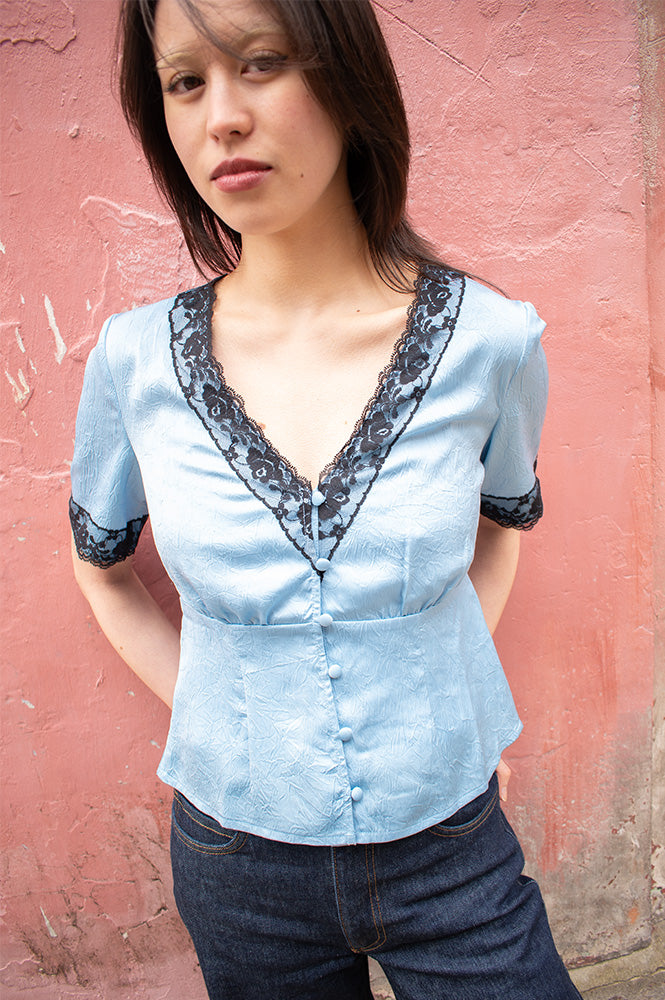 Baum Und Pferdgarten Melonie Dusk Blue Top - The Mercantile London