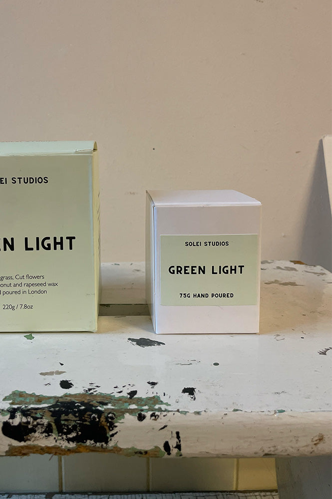 Soleil Studios Mini Green Light Candle - The Mercantile London
