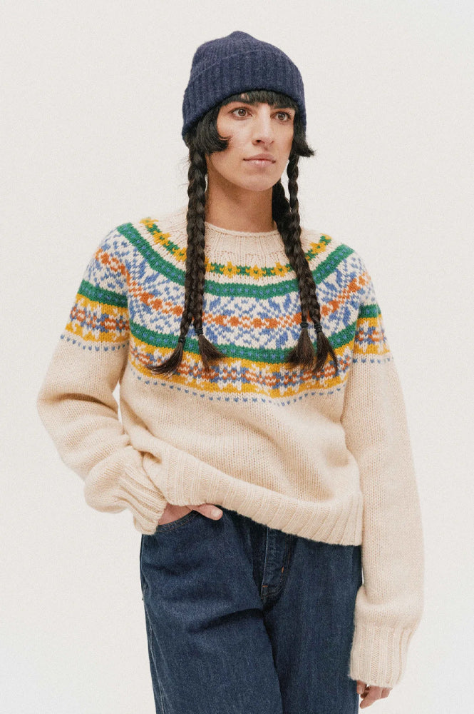 Howlin Living In The Light Ecru Sweater - The Mercantile London
