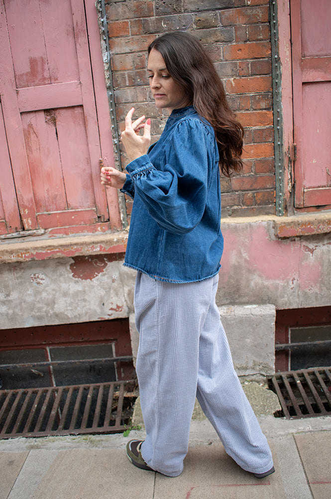 The New Society Nicol Lilac Haze Corduroy Trousers - The Mercantile London