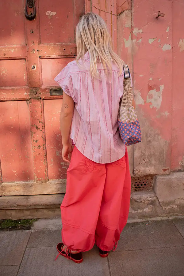 Lolly's Laundry Bada Lilac Stripe Blouse - The Mercantile London