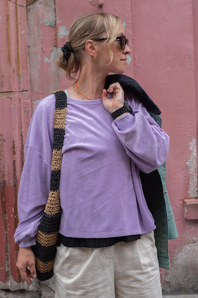 FRNCH Pasqualine Lilac Sweatshirt - The Mercantile London