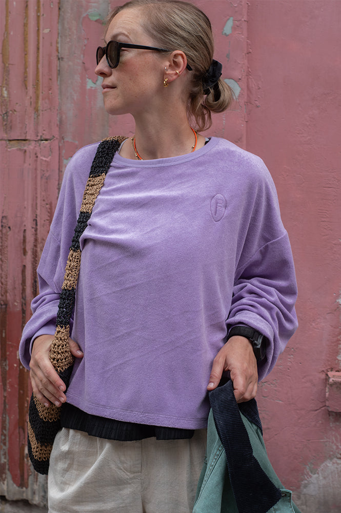 FRNCH Pasqualine Lilac Sweatshirt - The Mercantile London