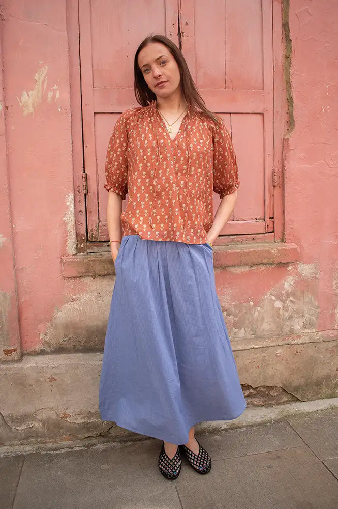 Zen Ethic Lina Lilac Skirt - The Mercantile London