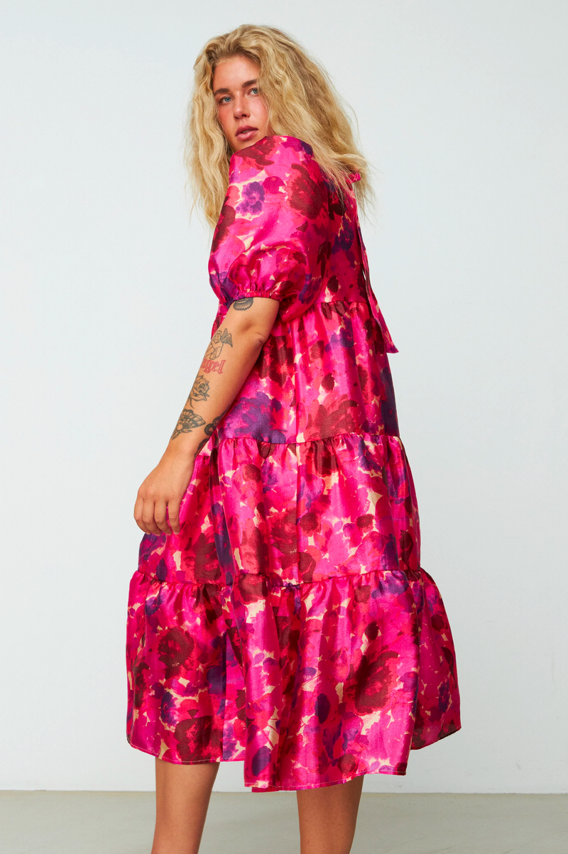 Cras Lili Pink Garden Dress - The Mercantile London
