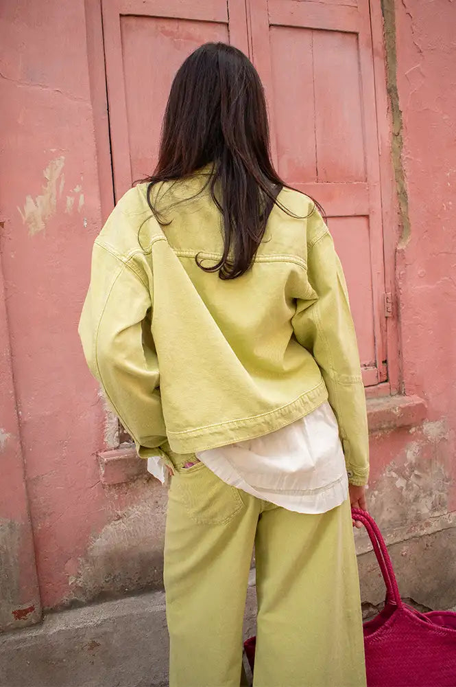 ICHI Mijalla Lilly Green Jacket - The Mercantile London