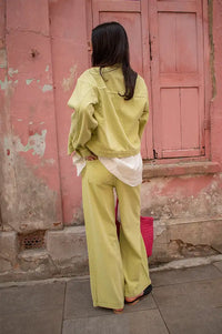 ICHI Mijalla Lilly Green Jeans - The Mercantile London