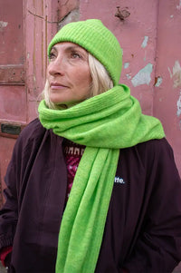 Numph Riette Jasmine Green Knitted Hat