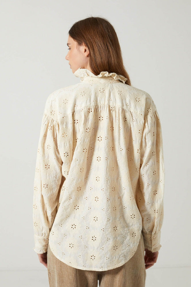 Charlie Joe Lise Ecru Blouse - The Mercantile London