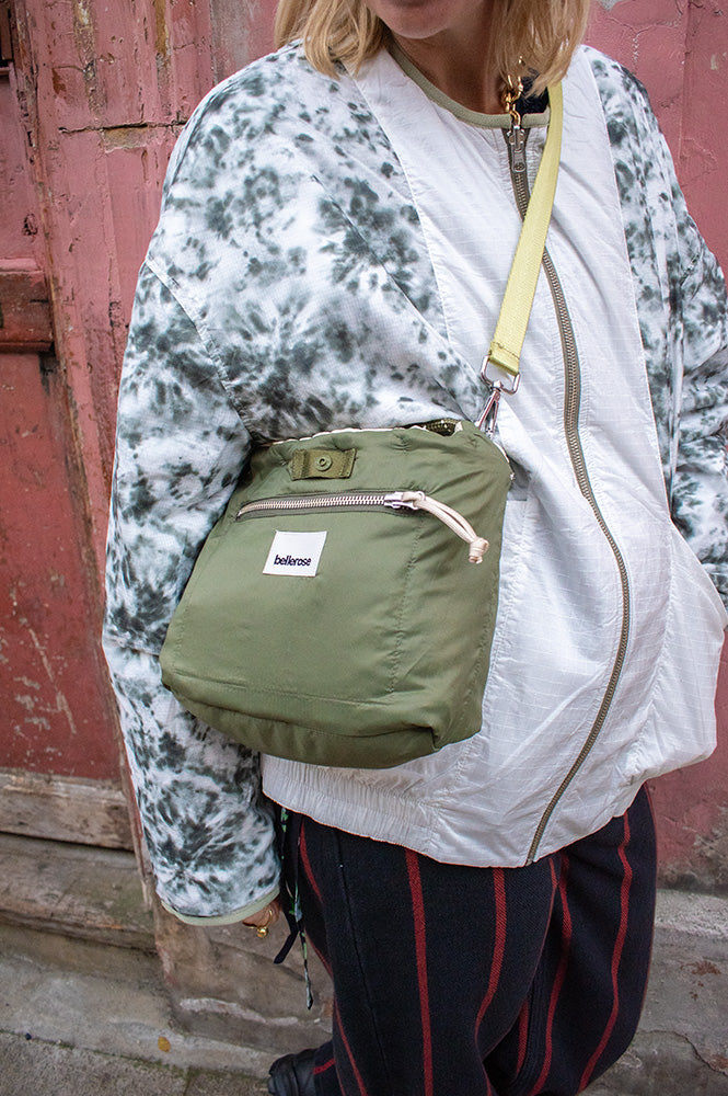 Bellerose Helcro Cream & Khaki Shoulder Bag