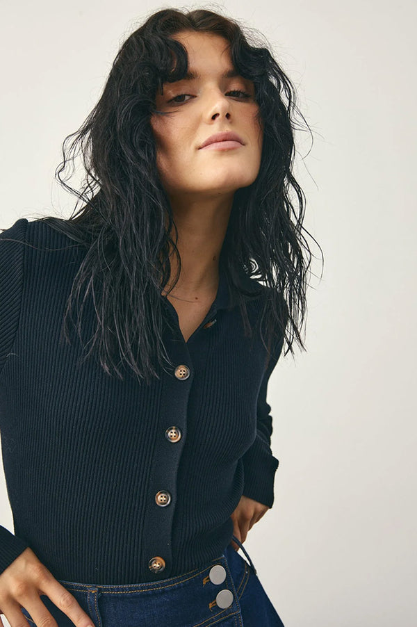 Noella Livanna Black Knit Cardigan