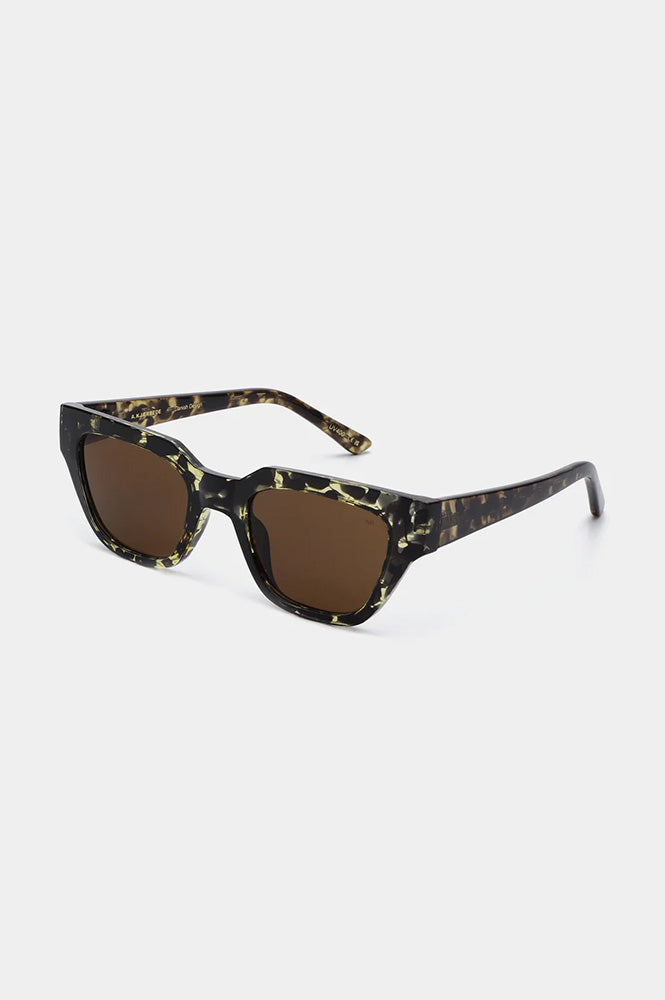 A Kjaerbede Kaws Black/Yellow Tortoise Sunglasses - The Mercantile London