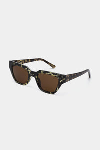 A Kjaerbede Kaws Black/Yellow Tortoise Sunglasses - The Mercantile London