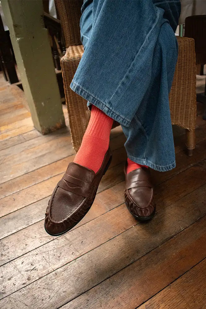 Pavement Elmira Brown Leather Loafers