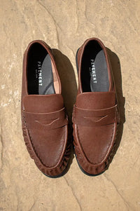 Pavement Elmira Brown Leather Loafers