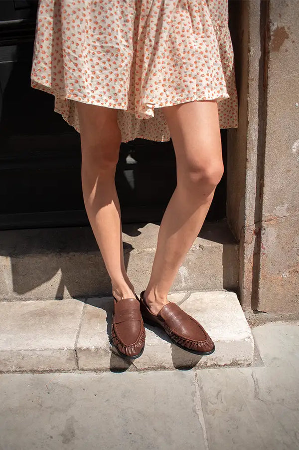 Pavement Elmira Brown Leather Loafers