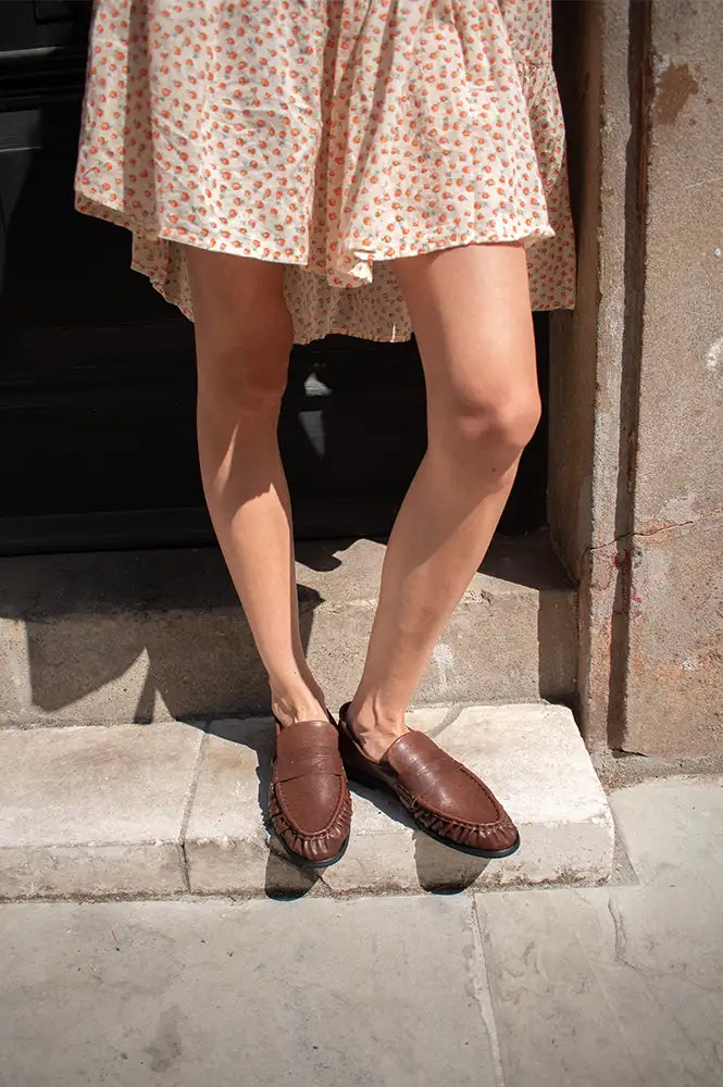 Pavement Elmira Brown Leather Loafers