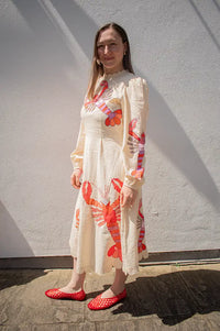 Stella Nova Lobster Embroidered Midi Dress - The Mercantile London