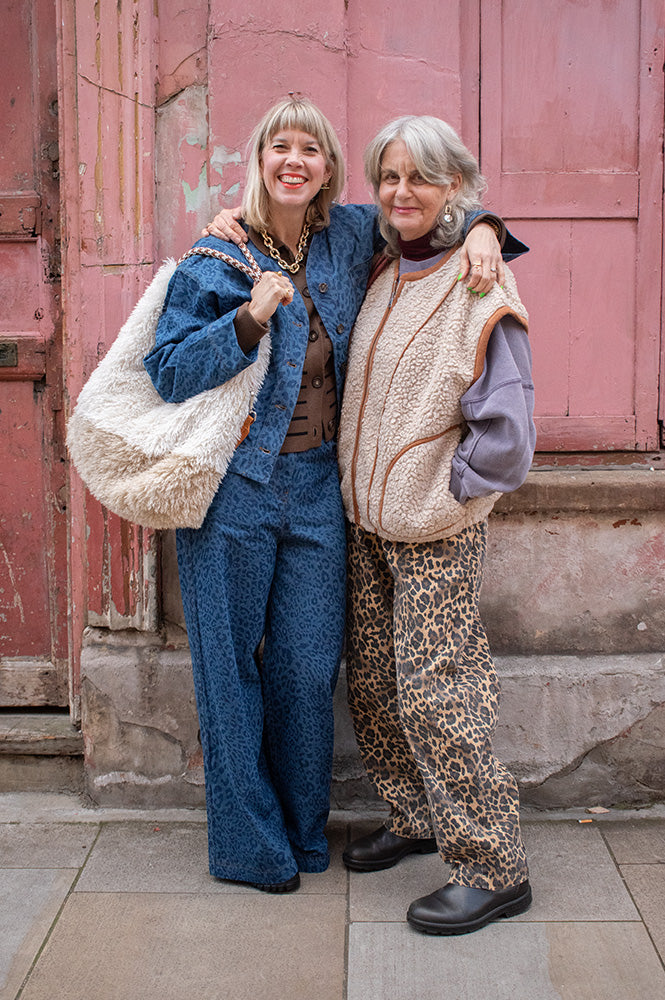 FRNCH Azure Leopard Jeans