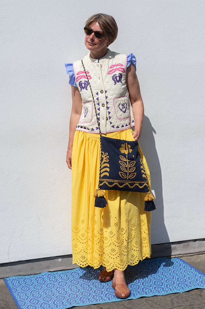 Lolly's Laundry Cairo Creme Vest - The Mercantile London