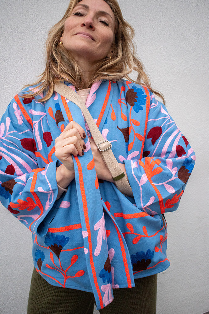 Lolly's Laundry Rumi Blue Bohemian Jacket