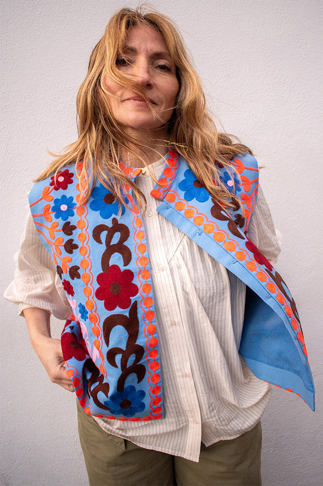 Lolly's Laundry Bini Bohemian Embroidered Vest