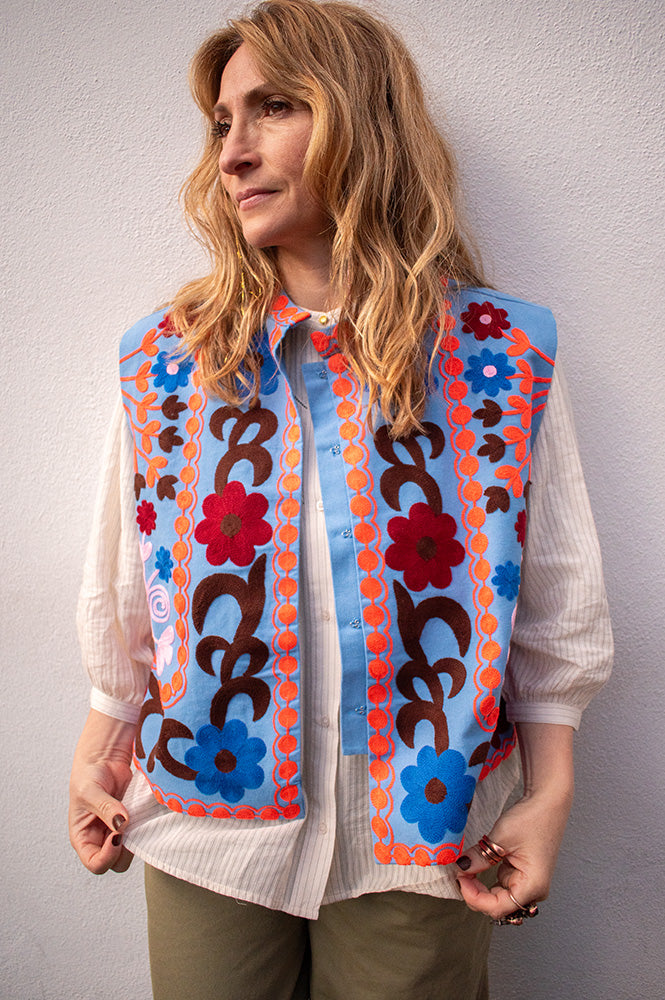 Lolly's Laundry Bini Bohemian Embroidered Vest
