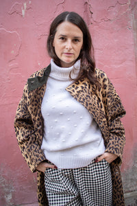 Loop Dorothy Chalk Bobble Roll Neck Jumper - The Mercantile London