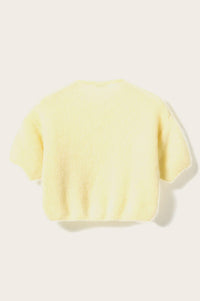 Noella Lorell Light Yellow Mohair Cardigan
