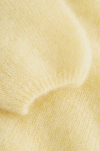 Noella Lorell Light Yellow Mohair Cardigan
