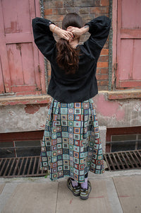 Louche Pasadena 70's Jacquard Midi Skirt - The Mercantile London