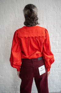 Louche Pallas Paprika Ric Rac Trimmed Blouse - The Mercantile London