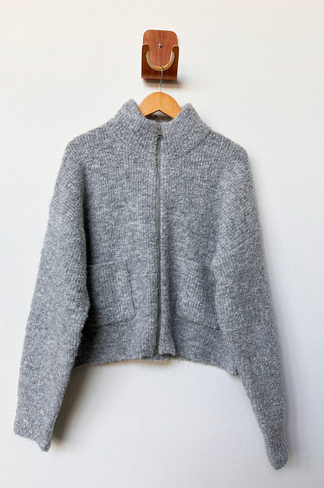 Le Bon Shoppe Louie Heather Grey Sweater - The Mercantile London