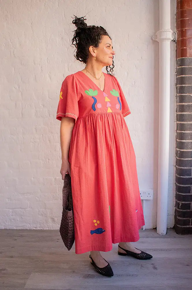 Lowie Etta Washed Red Dress - The Mercantile London