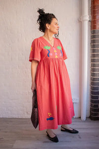 Lowie Etta Washed Red Dress - The Mercantile London