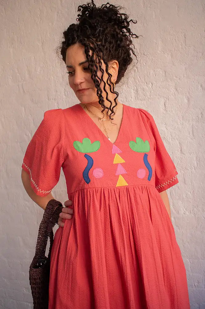 Lowie Etta Washed Red Dress - The Mercantile London