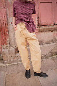 Sophie + Lucie Boyfriend Yellow Twill Jeans - The Mercantile London