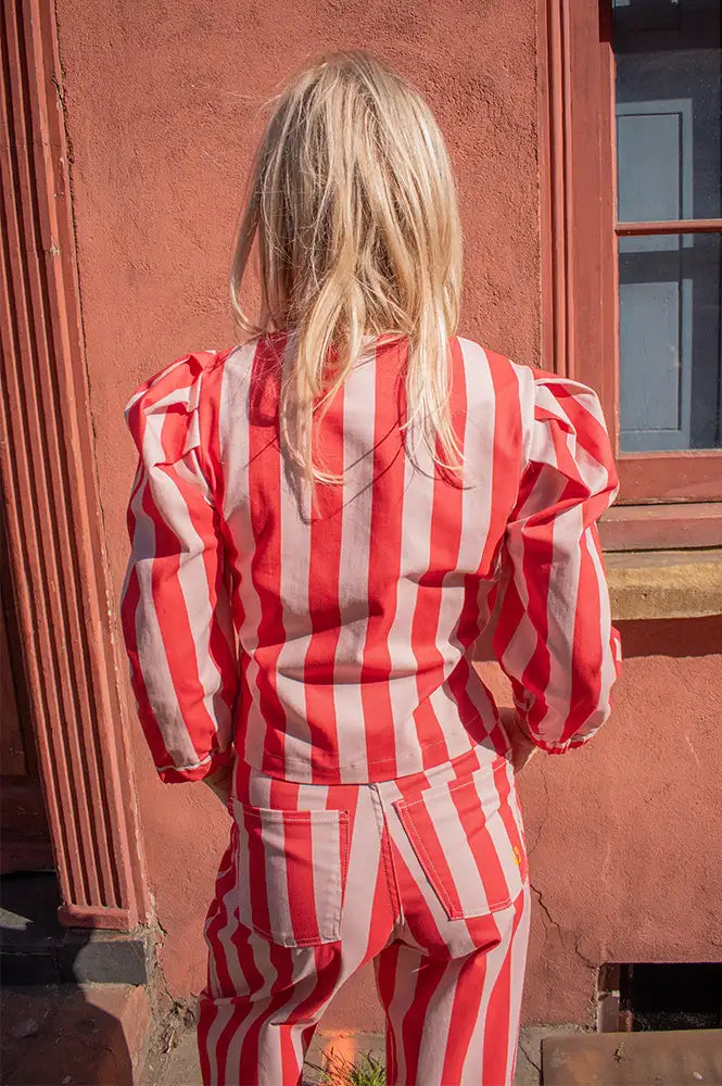Sophie + Lucie Red Lantern Stripe Jacket - The Mercantile London