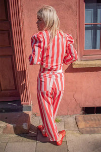 Sophie + Lucie Boyfriend Barras Red Stripe Jeans - The Mercantile London