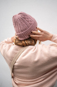 ICHI Lucy Zephyr Melange Knitted Hat