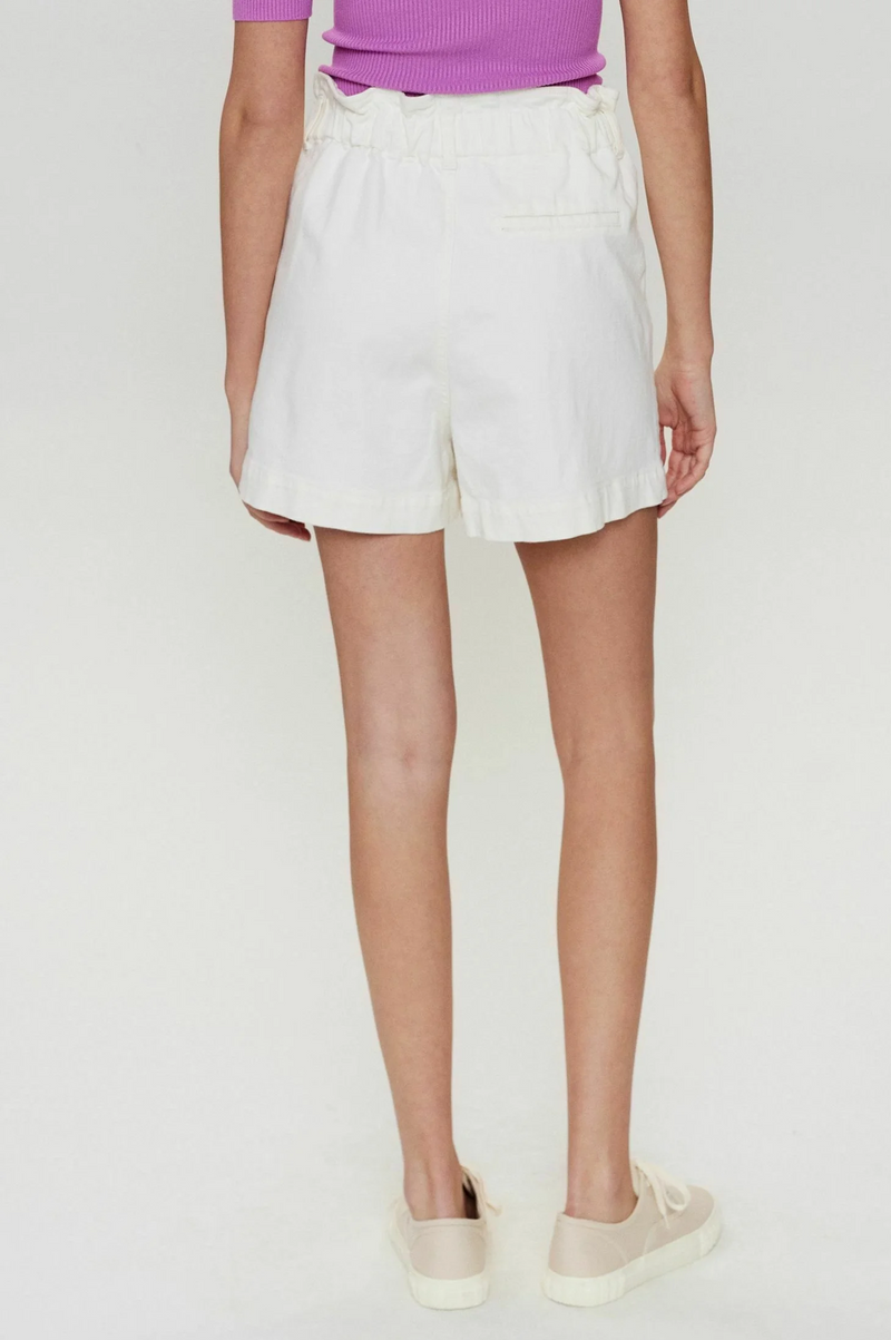 Numph Lulu Bright White Shorts - The Mercantile London