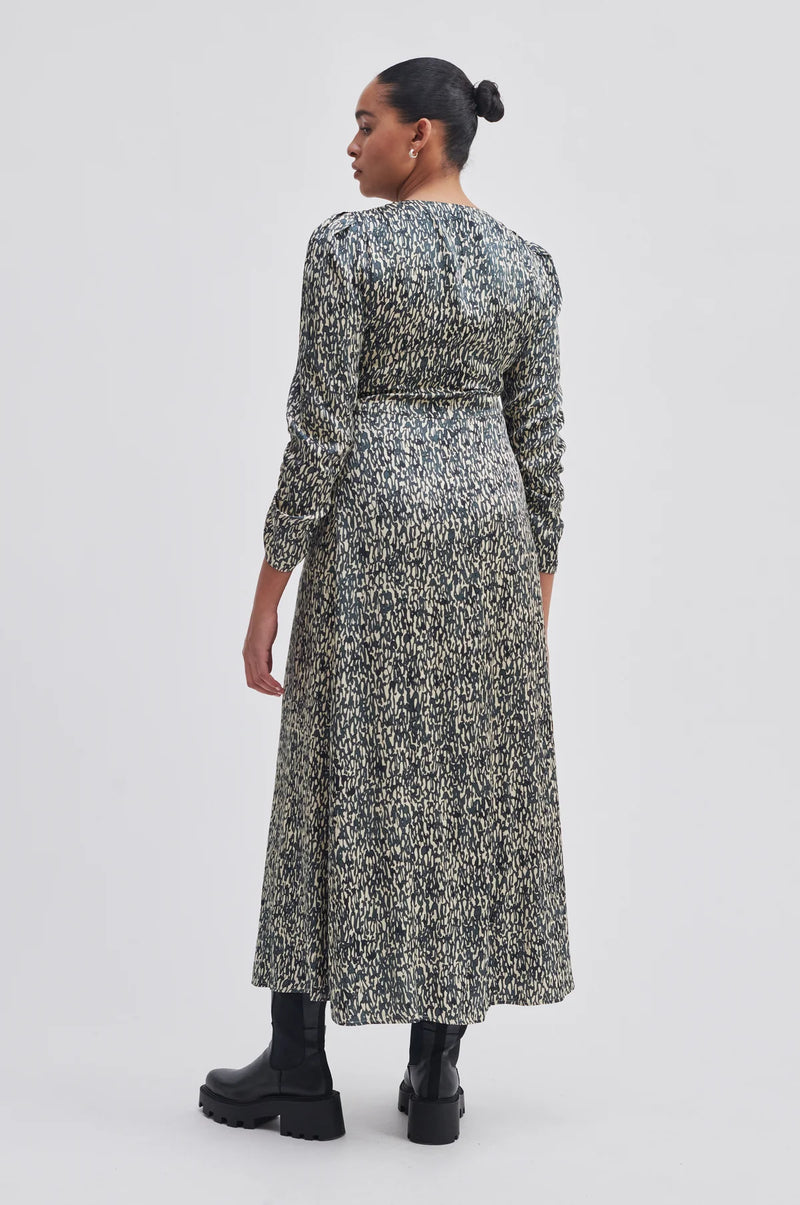 Second Female Luna Woodland Gray Maxi Dress - The Mercantile London