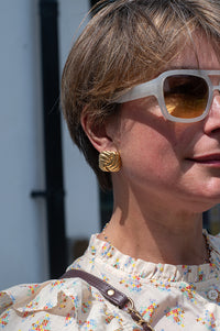 Lunar Bold Square Earrings - The Mercantile London