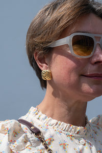 Lunar Bold Square Earrings - The Mercantile London