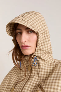 Damson Madder Matilda Brown Gingham Raincoat