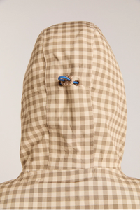 Damson Madder Matilda Brown Gingham Raincoat